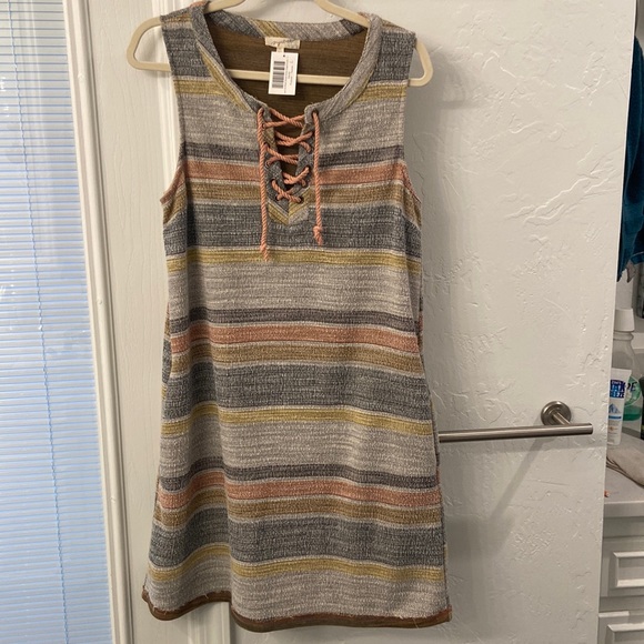 Mystree Dresses & Skirts - Striped Sleeveless Dress